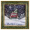 Northlight 31" LED Lighted Musical Snowing Retro Truck Wall Plaque